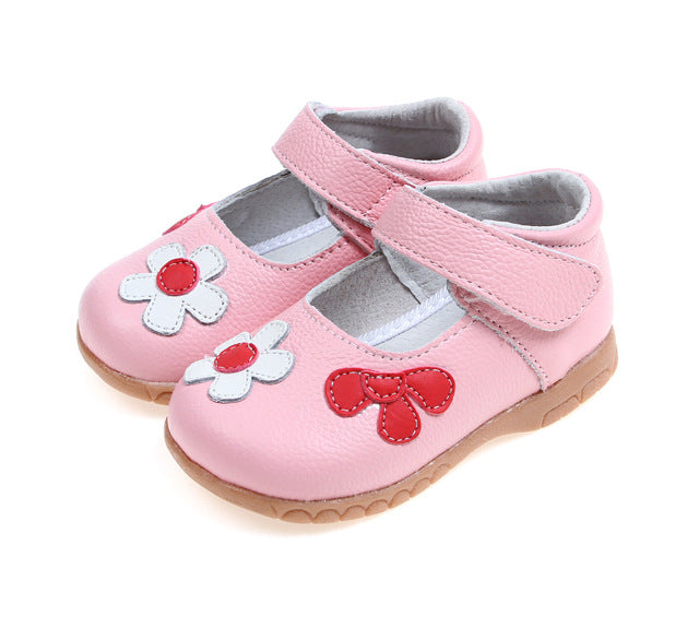 Korean Princess Cowhide leather Shoes for girls