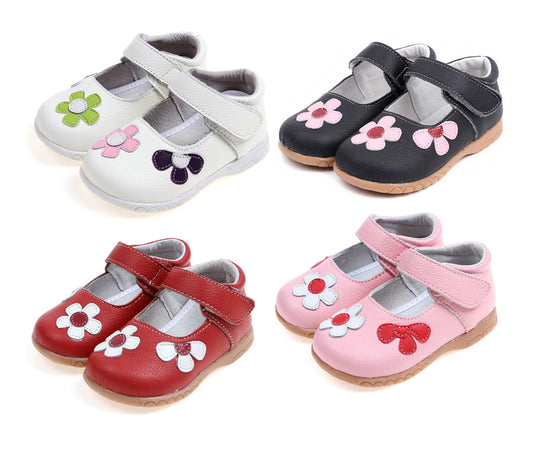 Korean Princess Cowhide leather Shoes for girls