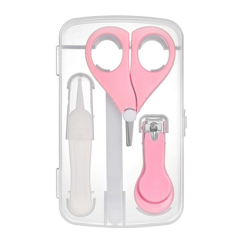 Baby Nail File Combination Set Baby Nail Clipper Four-Piece Set Baby Safety Nail Clipper