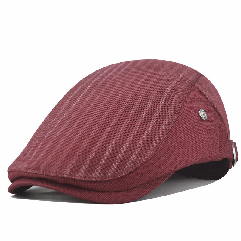 Striped Forward Hat