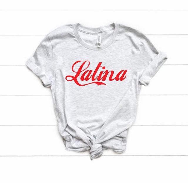 Latina Red Print T-shirts For Women