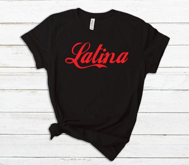 Latina Red Print T-shirts For Women