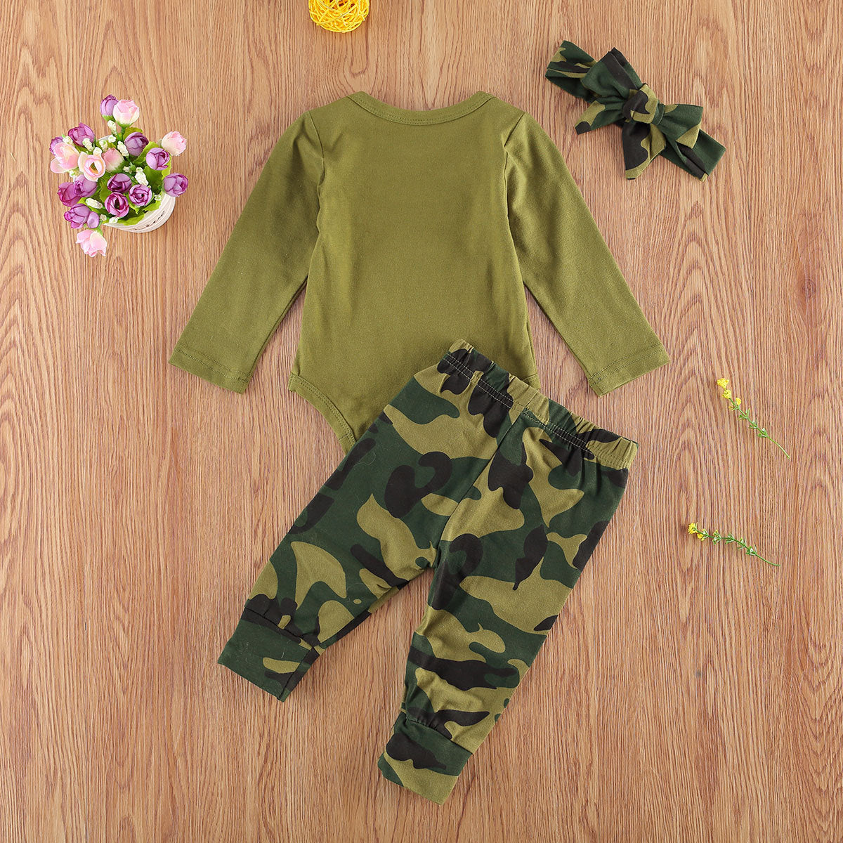 Camouflage Printed clothing Set for babies