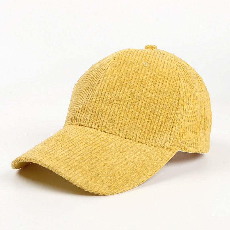 All-Match Pure Corduroy Baseball Caps For Men And Women