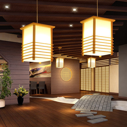 Hot Spring Bathing Scenic Area Homestay Tatami Tea Room Chandelier