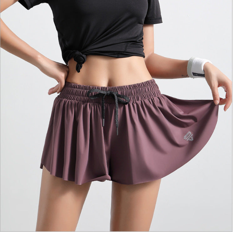 Anti-light Elastic Running Shorts For Women