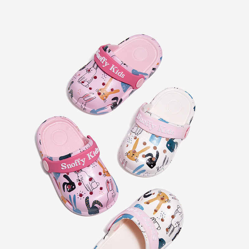 Hole Little Cartoon Slippers for girls