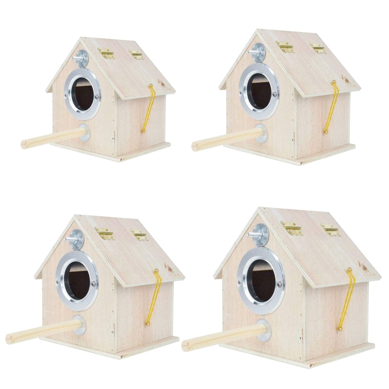 Round Cage Bird Nest Parrot Breeding Box Outdoor Munbird Breeding