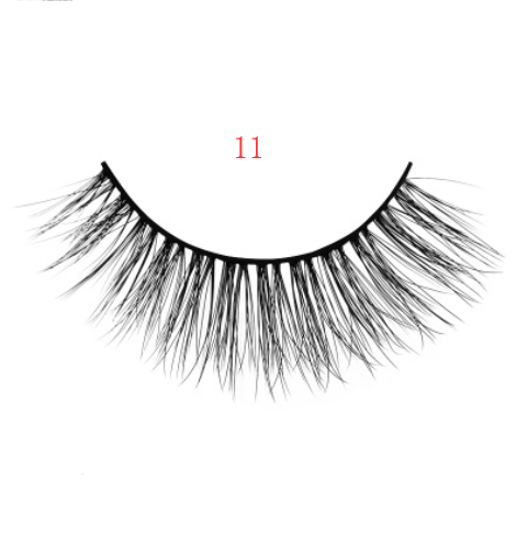 3D mink eyelashes 3 pairs of natural fiber long false eyelashes