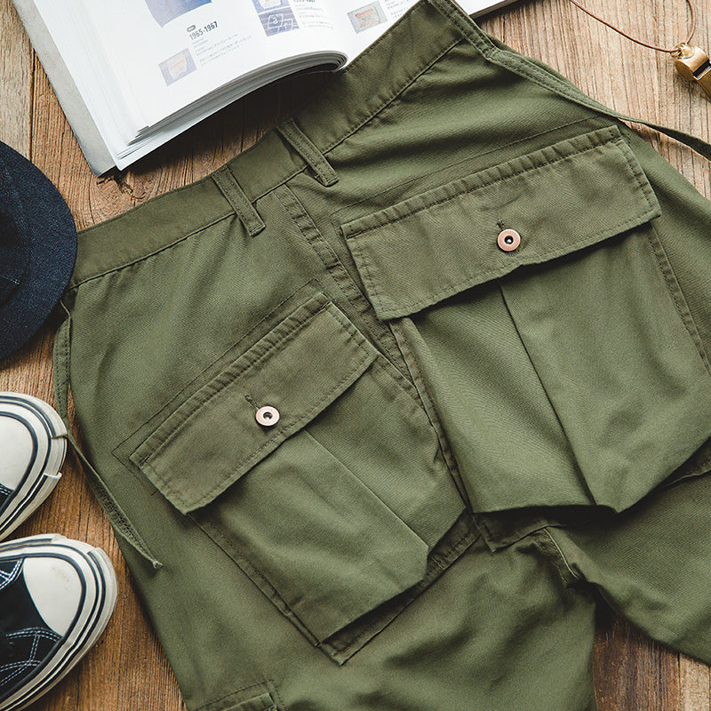 Japanese Style Retro Back Pocket Cargo Pant For Men.