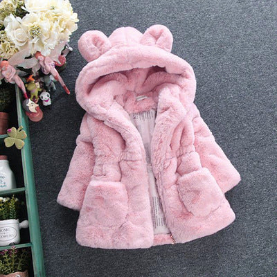 faux fur winter jacket for baby