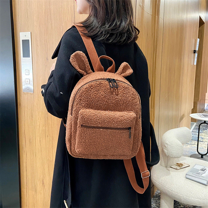 Cute Plush  Autumn And Winter New backpack for kids