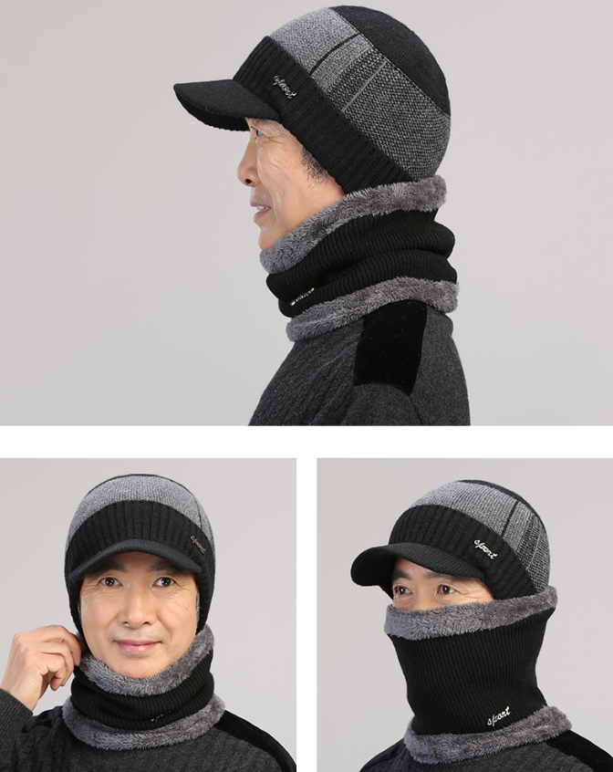 Middle-aged and old men's winter earmuffs