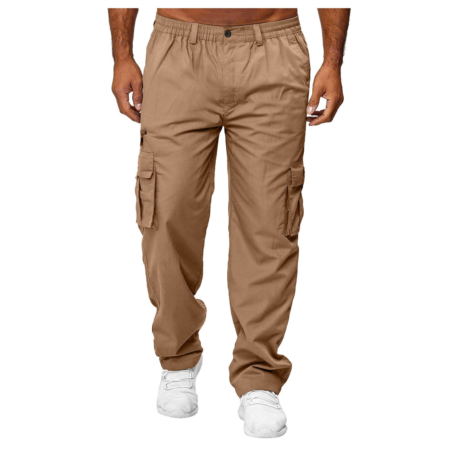 Casual Multi-pocket Loose Straight Cargo Pant For Men