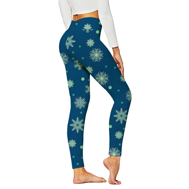 Christmas Pattern Yoga Pants For Women