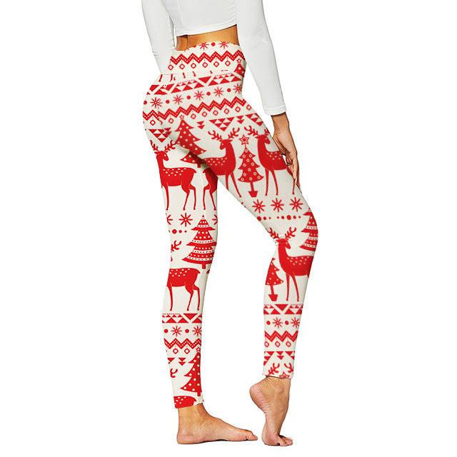 Christmas Pattern Yoga Pants For Women