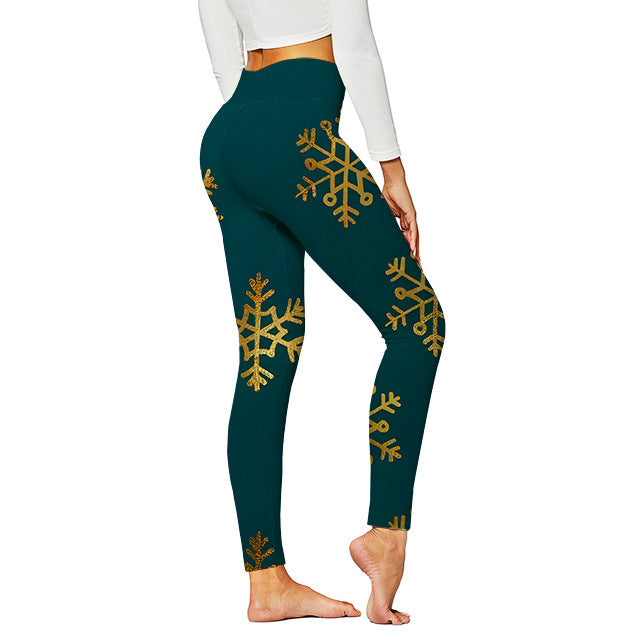 Christmas Pattern Yoga Pants For Women