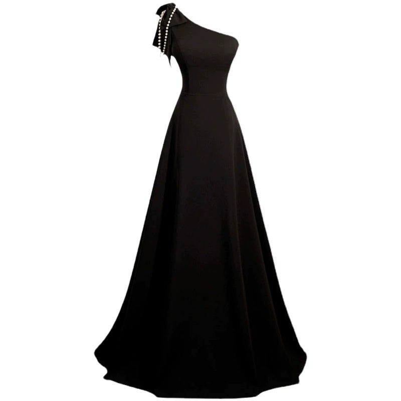 Simple Banquet Host French  Fashion Dress for women