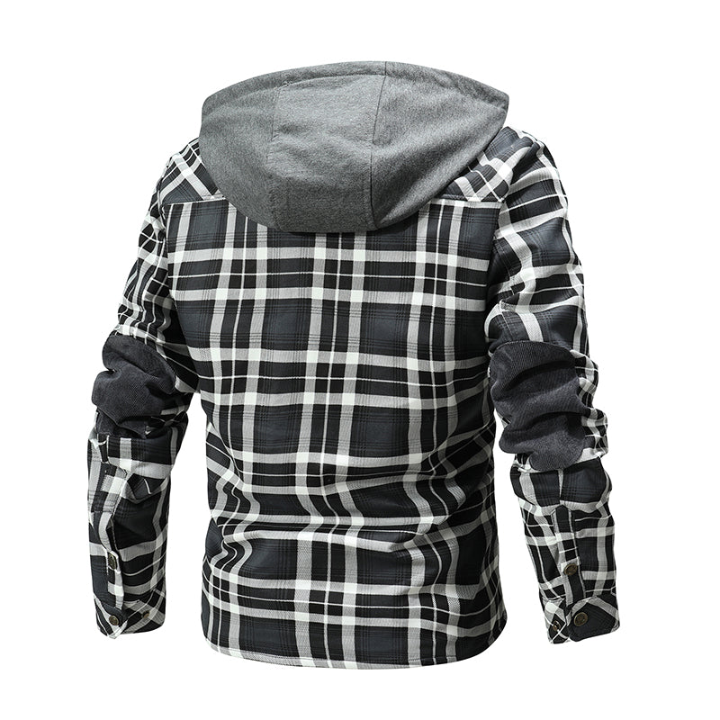 Lumberjack Plaid Hooded Jackets For Men