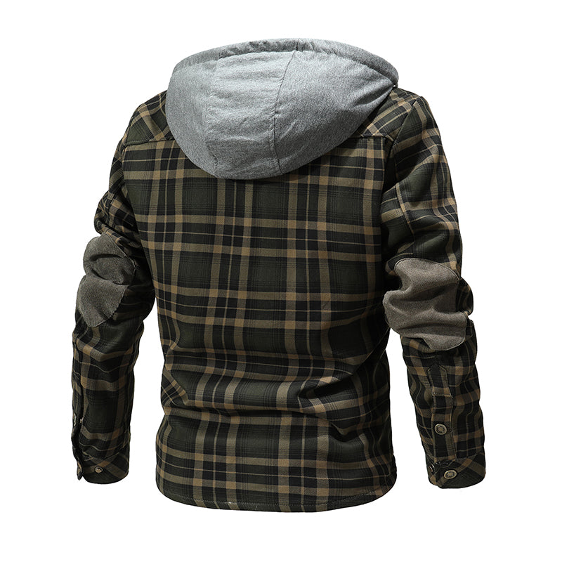 Lumberjack Plaid Hooded Jackets For Men