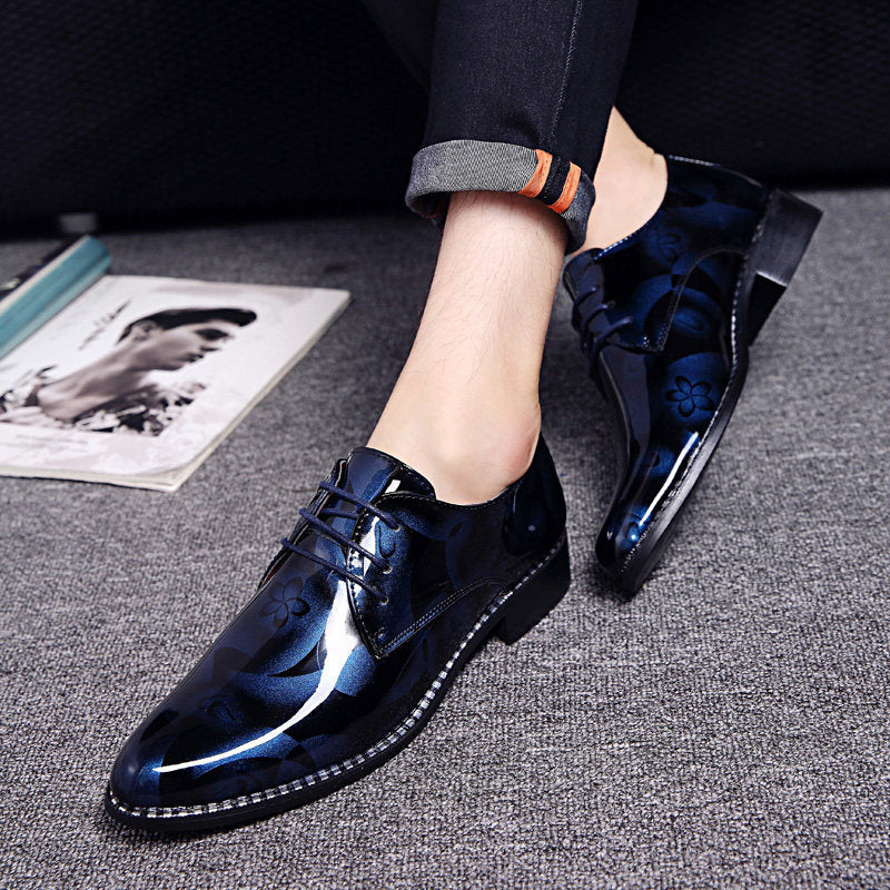 Business Formal Wear Wedding Bright Leather Shoes for men