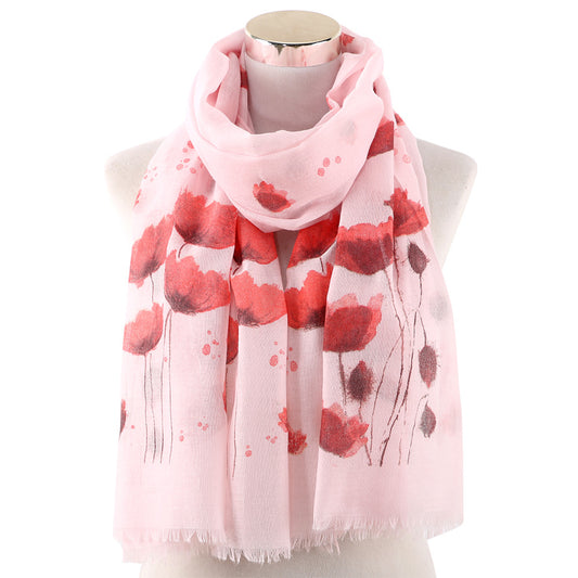 Summer Thin Giraffe Printed Cute Fashion Shawl for girls