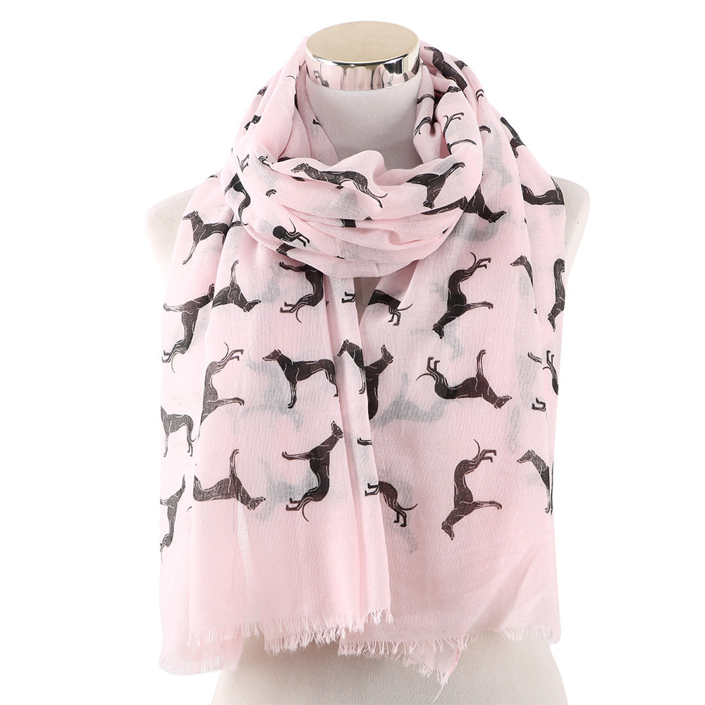 Summer Thin Giraffe Printed Cute Fashion Shawl for girls