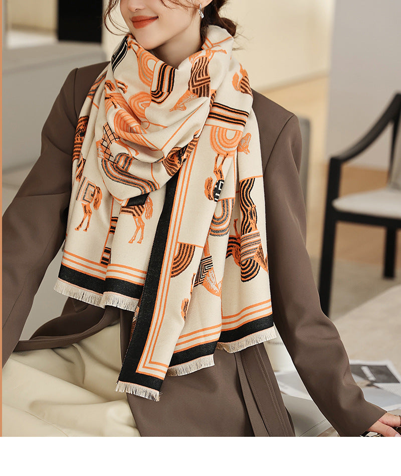 Air-conditioned Room Cashmere-like Talma Student Scarf for women