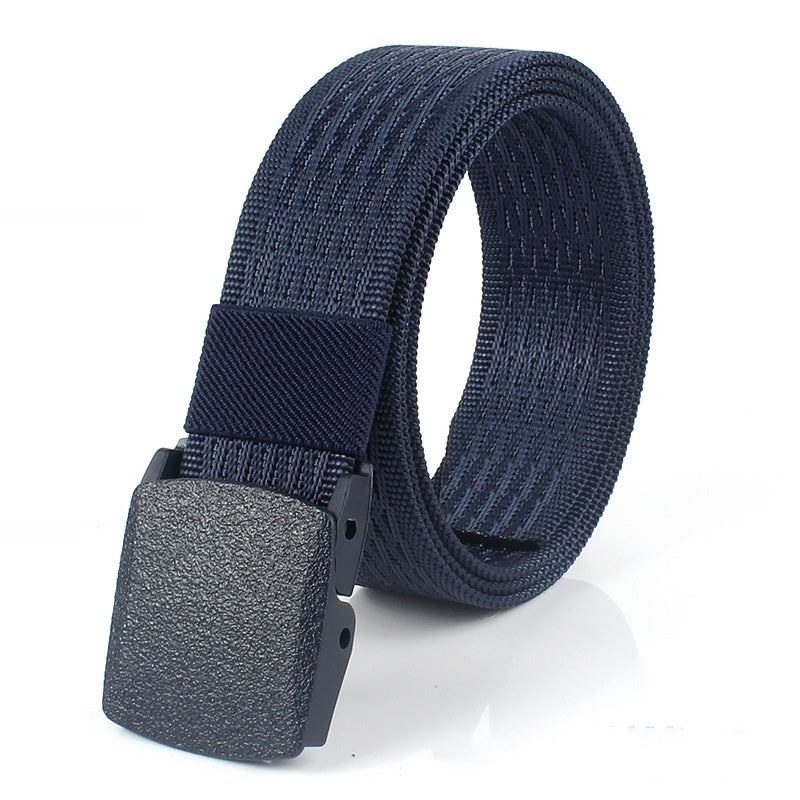 Canvas Belt Metal-free Smooth Buckle Tactical Belt for women