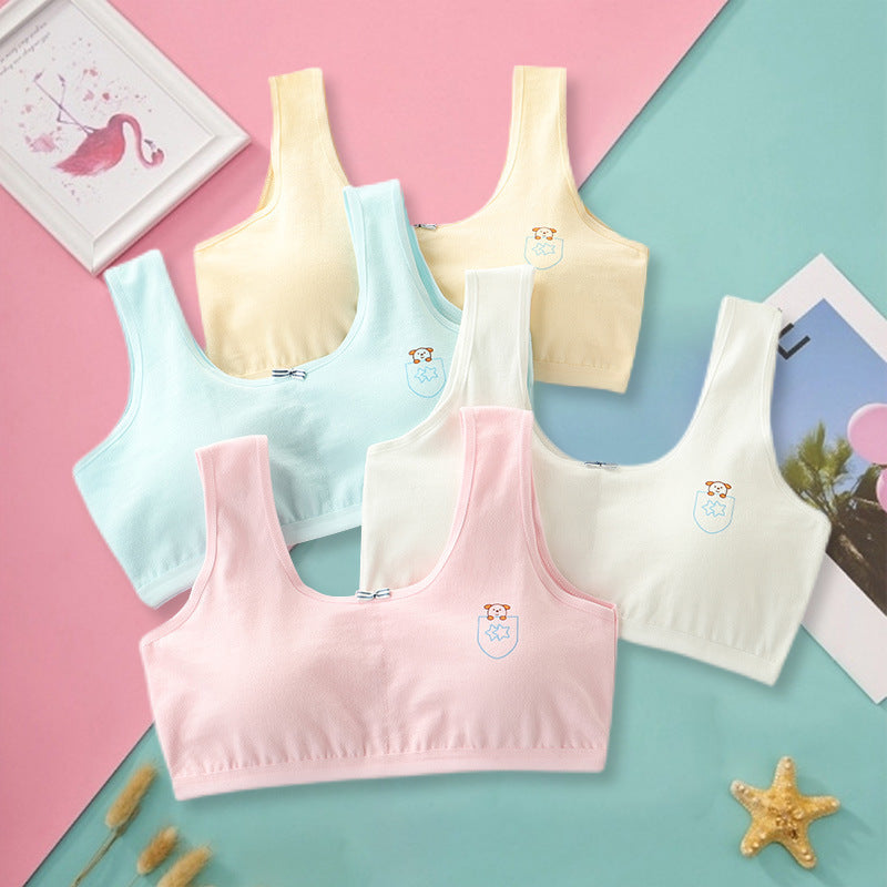 Student Vest  Pure Cotton Bra for girls