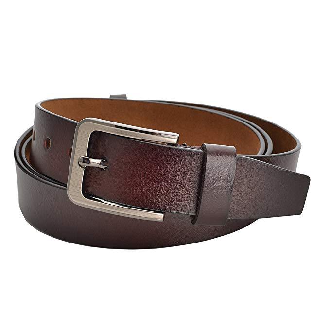 Casual wild two-layer leather belt