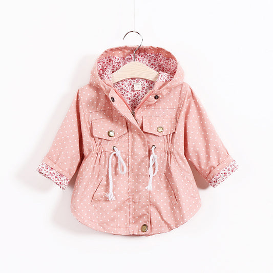 Long-sleeved Bat Shirt Trench Coat for baby