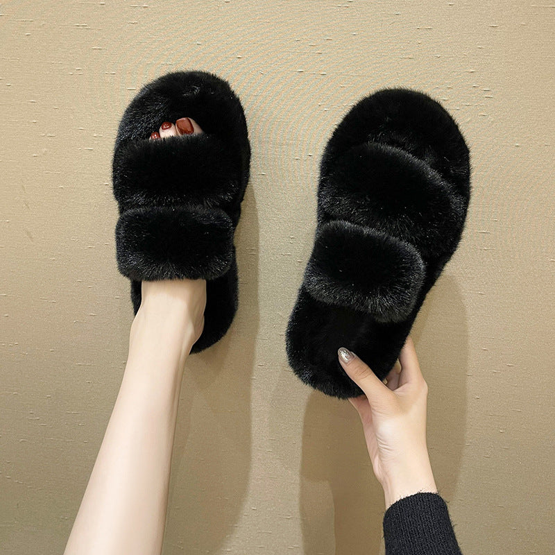 Fluffy Bedroom Slippers for girls