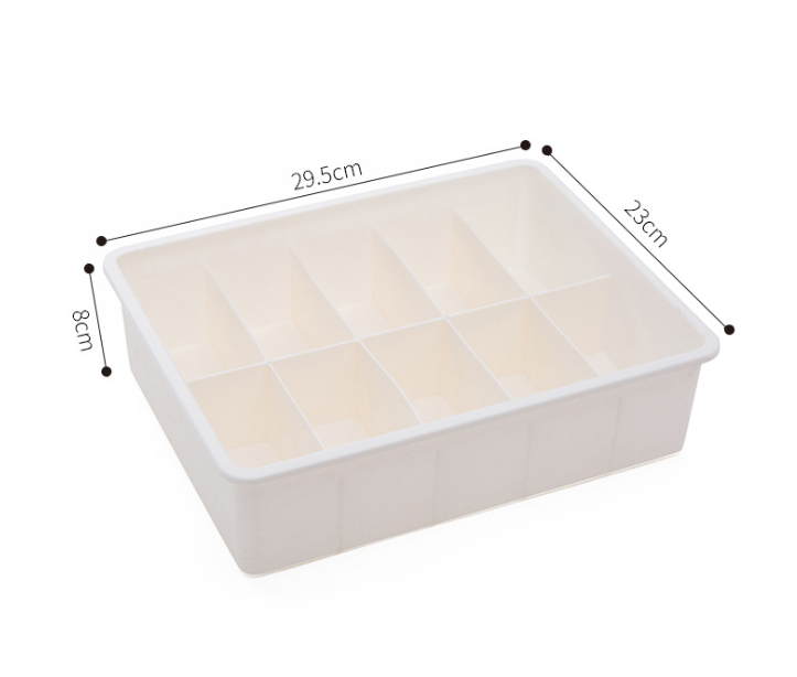 Creative multi-grid household plastic covered underwear drawer finishing box bra underwear socks storage finishing box