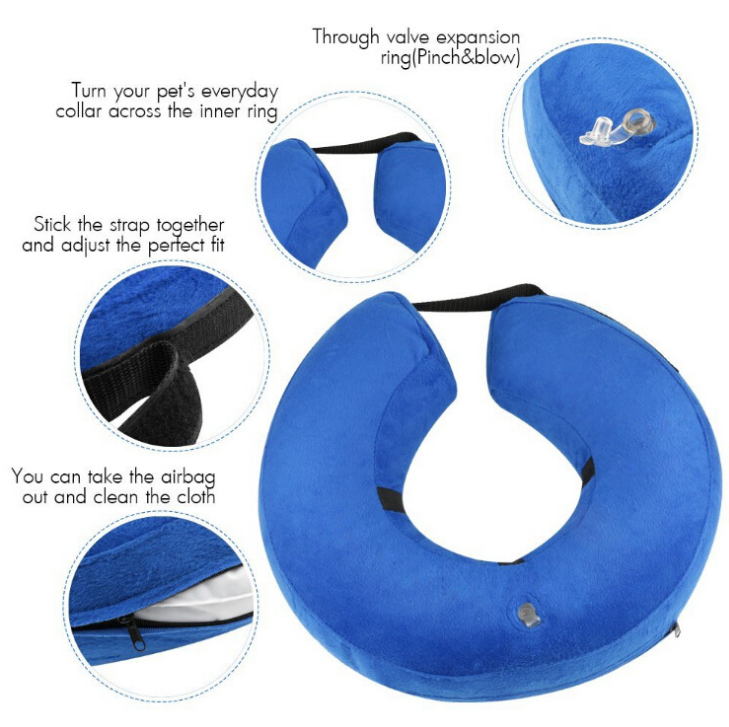 Protective Inflatable Collar for Dogs and Cats