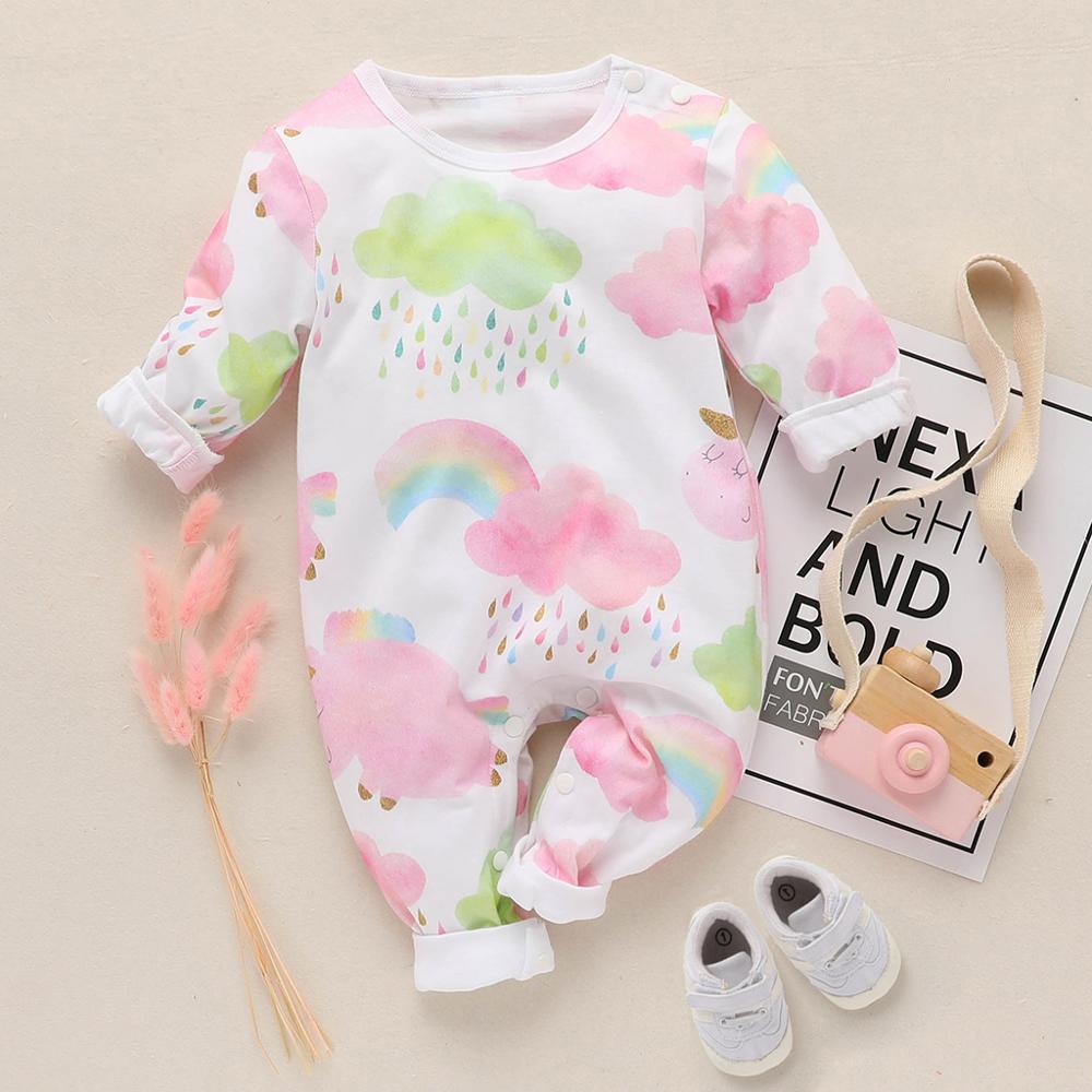 Colorful cloud  one-piece clothes for baby