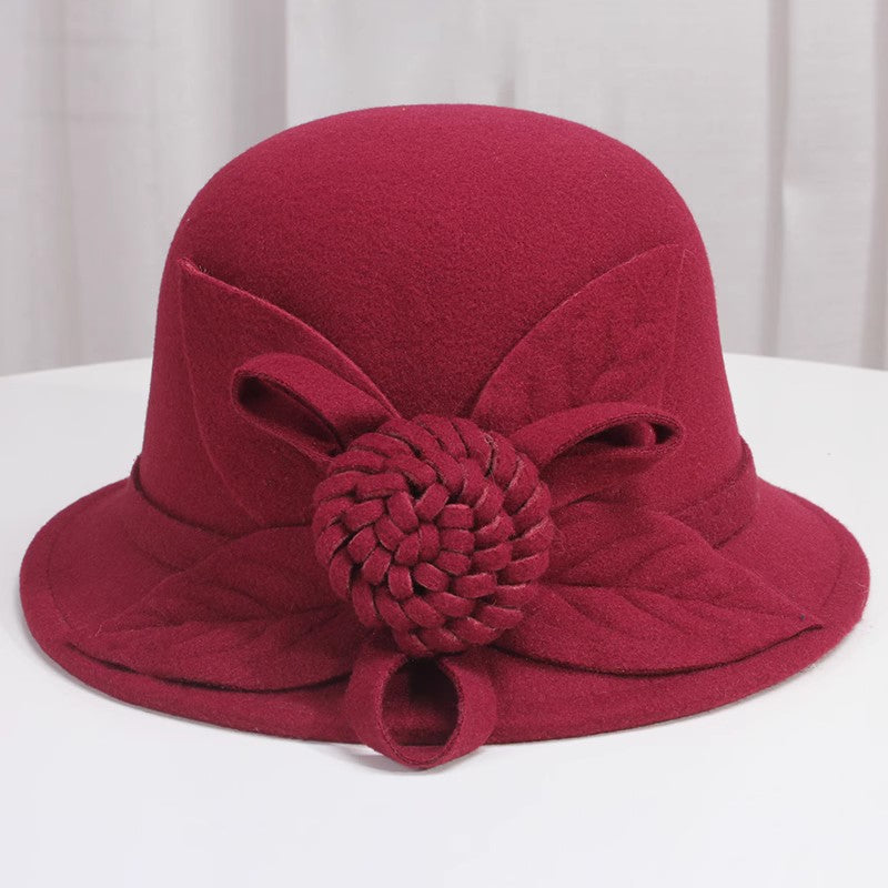 Korean Style Autumn And Winter  Woolen   Fisherman Basin Hat for girls