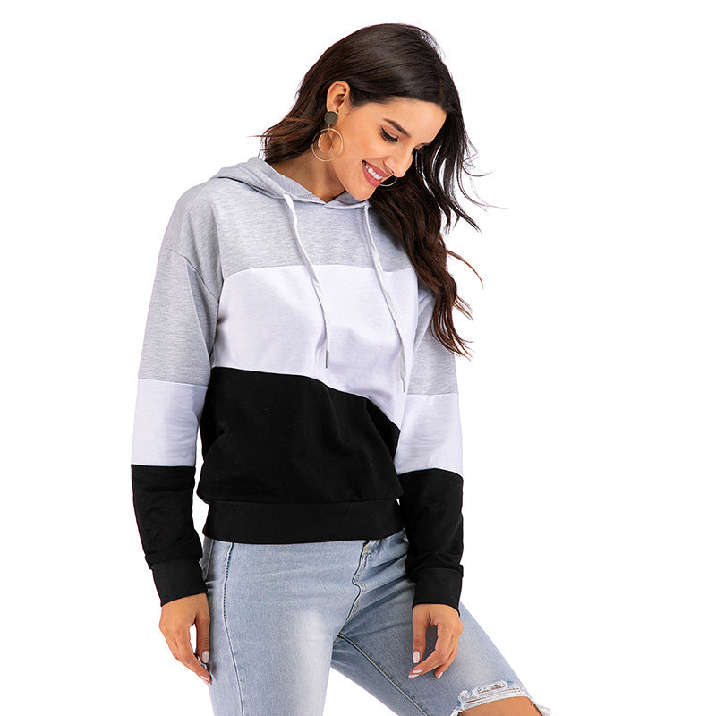 Contrasting Colors Matching Hoodies For Women