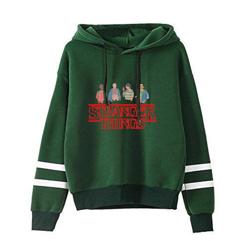 Stranger Things Striped Hoodies For Men