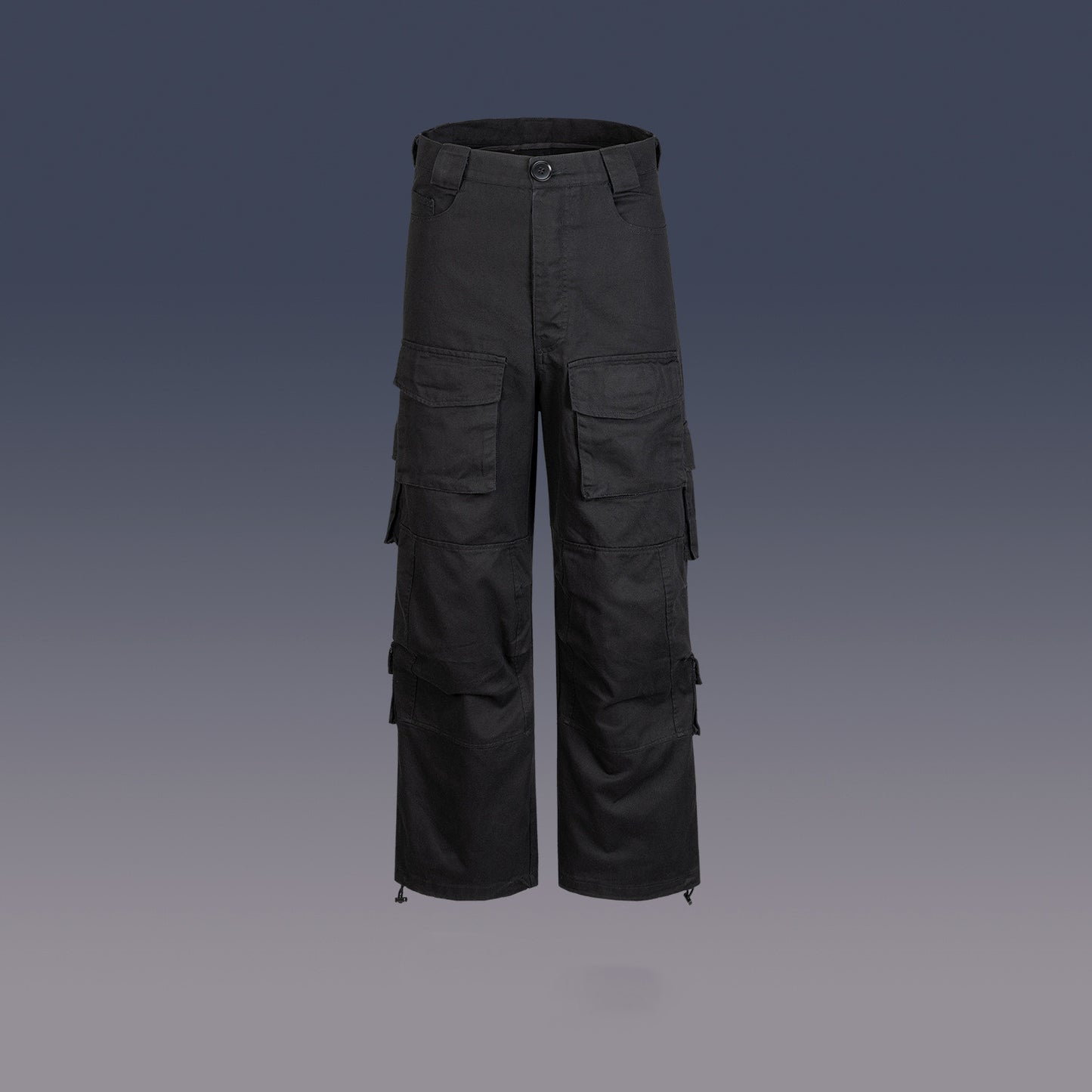 Large Pocket Wide Leg Cannonball Cargo Pant For Men