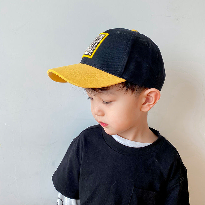 Casual Color Matching Embroidery Caps for kids