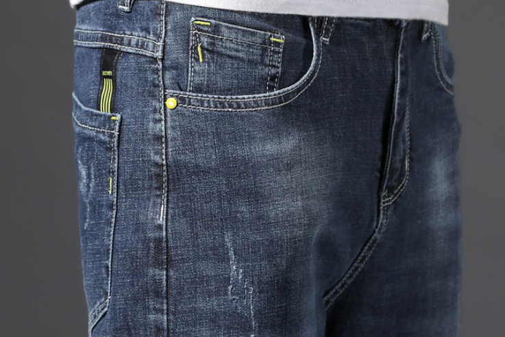 Stretch And Trim Nine Cent Jeans For Men