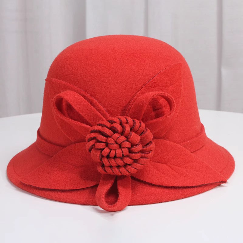 Korean Style Autumn And Winter  Woolen   Fisherman Basin Hat for girls