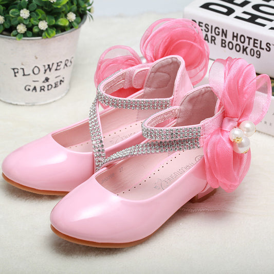 Little High-heeled Big Kids Princess Shoes for girls