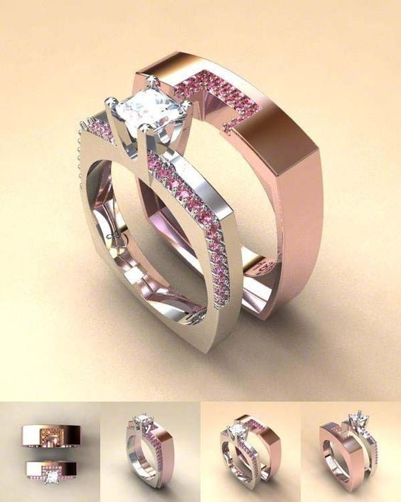 Fashion Inlaid Zirconium Ring for women