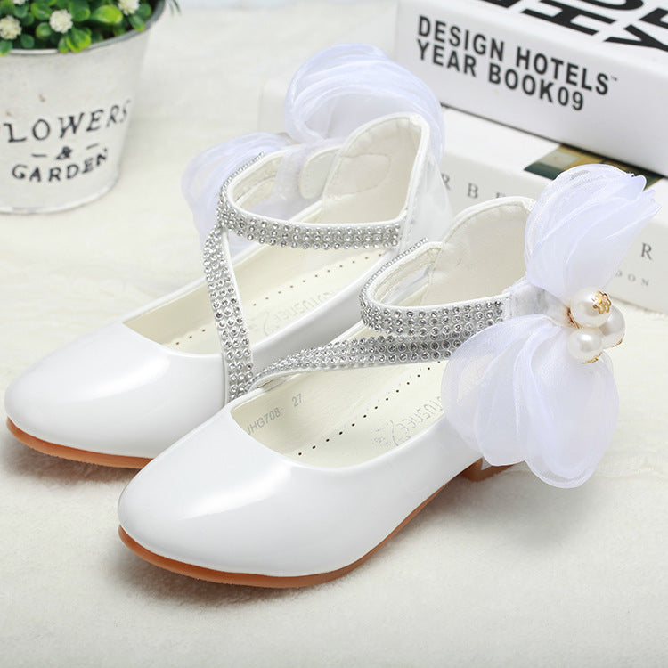 Little High-heeled Big Kids Princess Shoes for girls