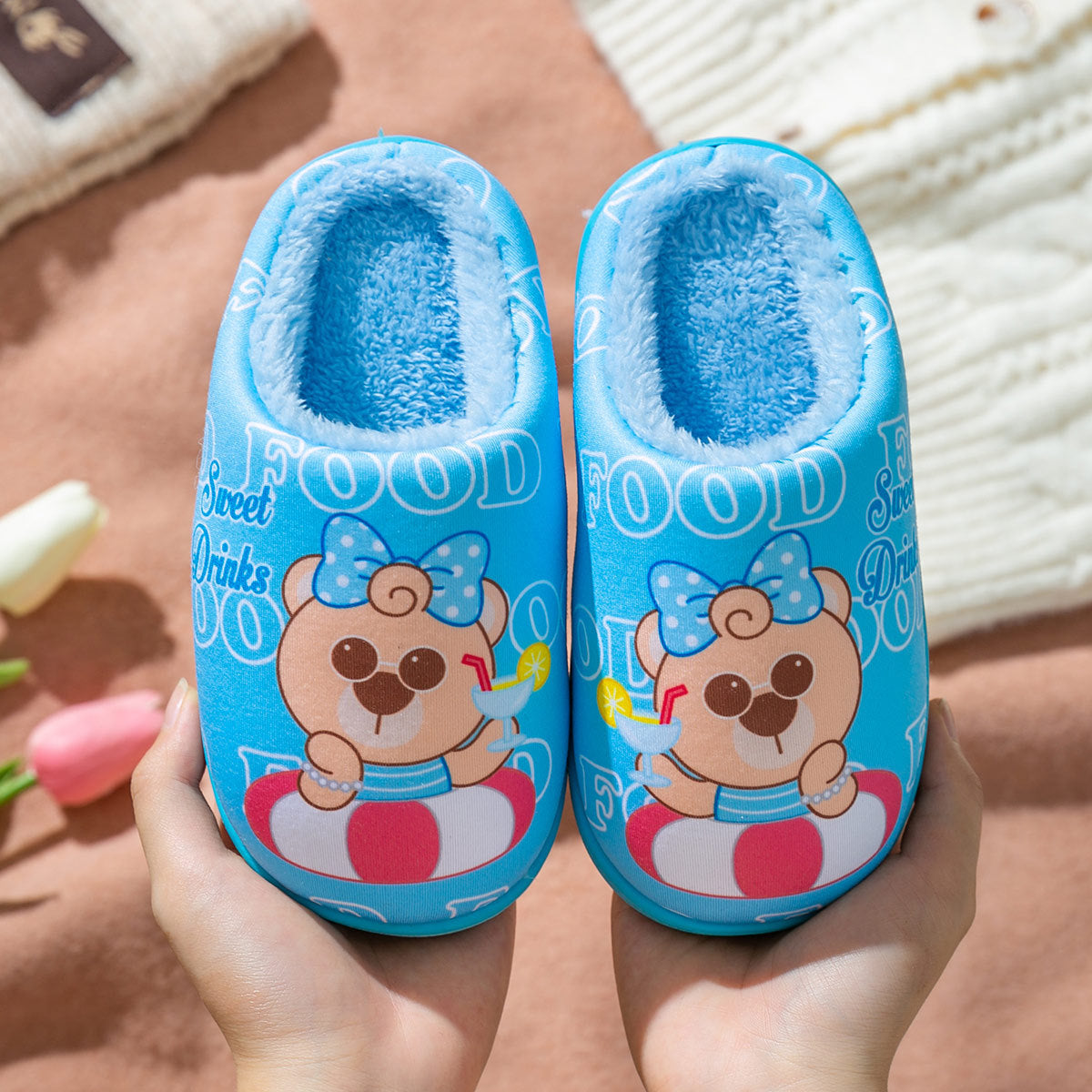 Children's Cotton Slippers Boys And Girls Indoor Warm Home