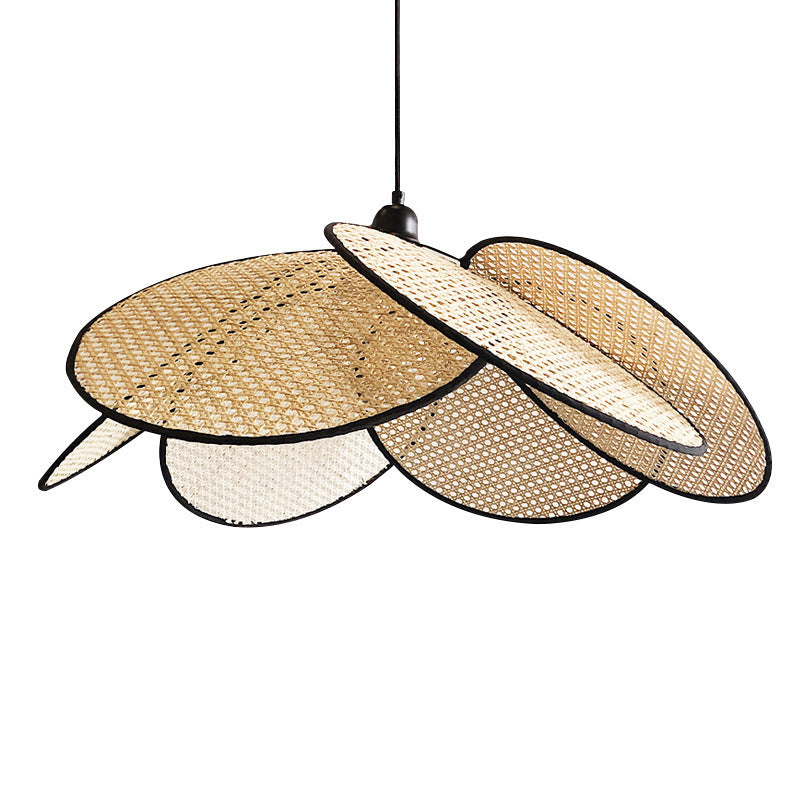 Japanese Rattan Chandelier With Simple Personality