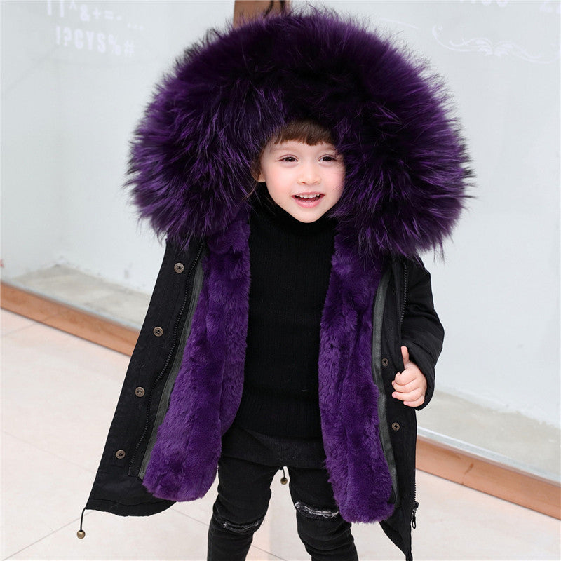 Big Fur Collar jacket for girls