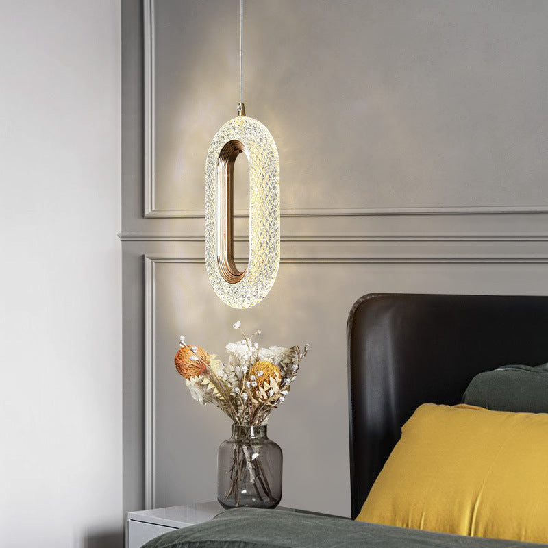 Light Luxury Postmodern Extremely Simple Head Small Chandelier